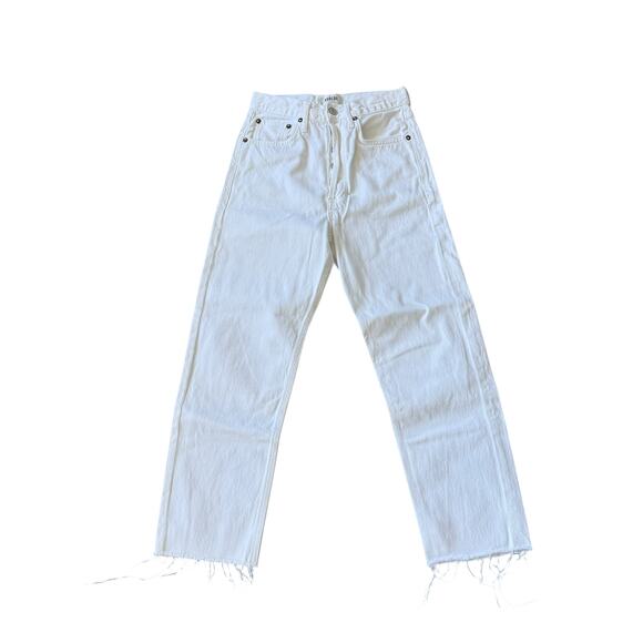 AGOLDE 90s Crop Jean Element Wash Raw Hem - Picture 2 of 10